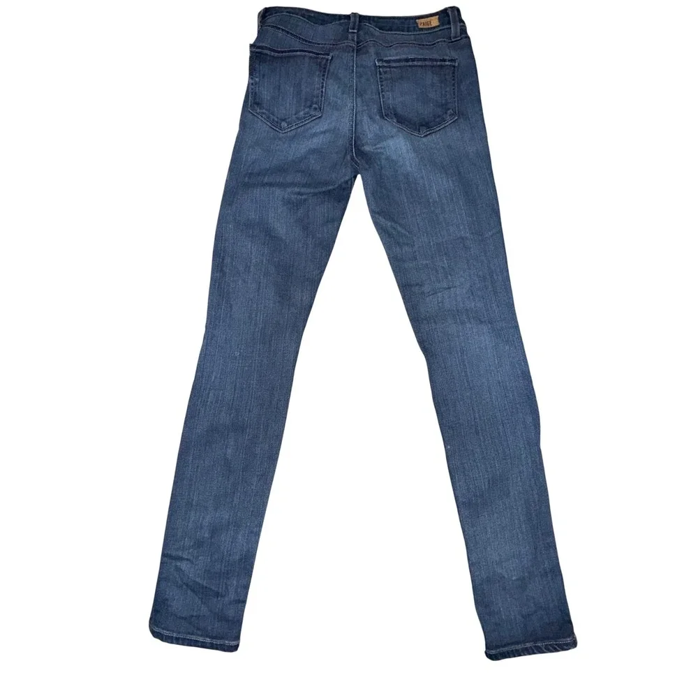 PAIGE Hoxton Ultra Skinny Jeans Dark Wash Size 26 High Rise Stretch Denim - Picture 2 of 11